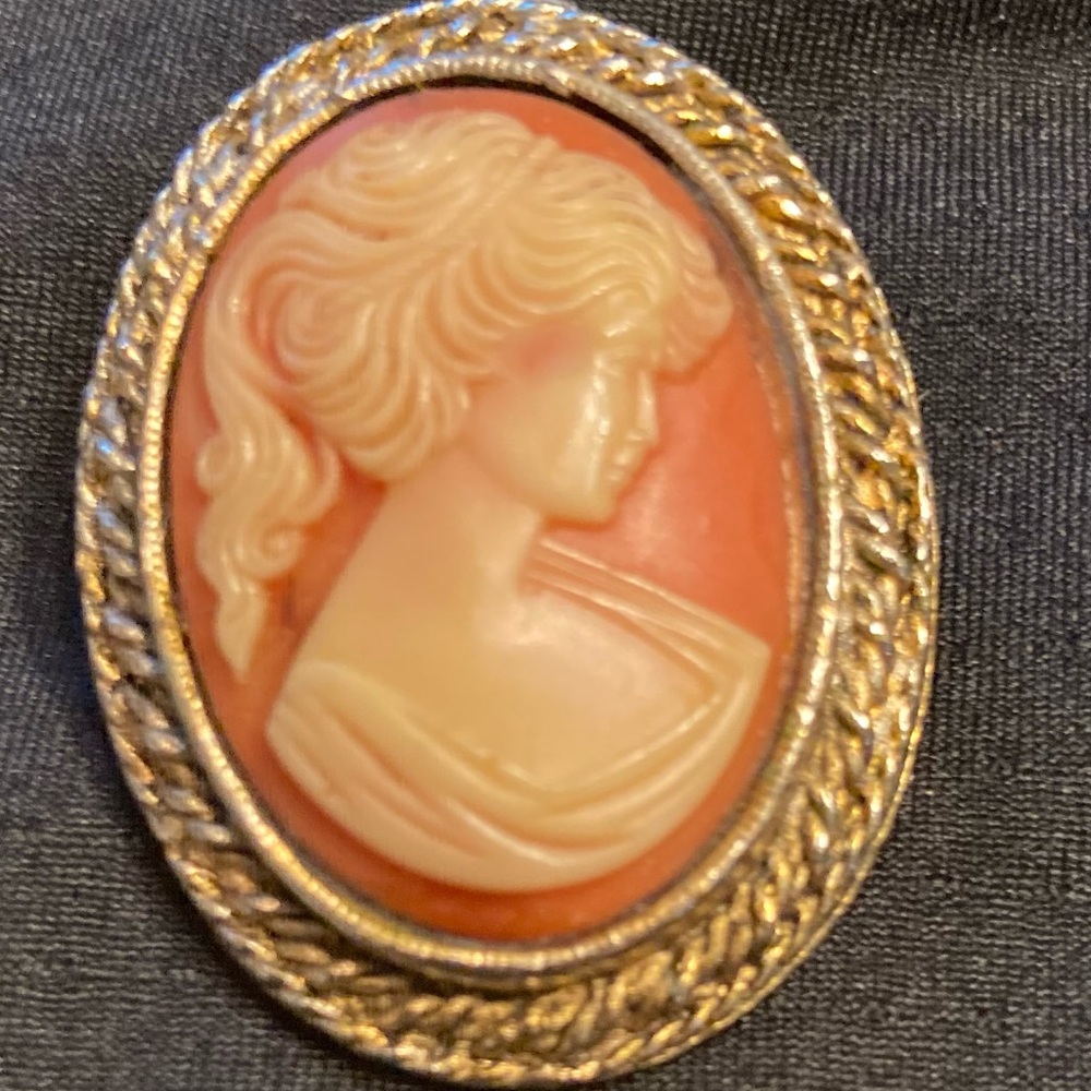 Vintage Cameo Brooch/Pendant by Peri.